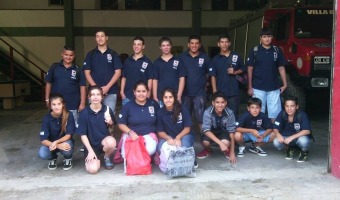 Los cadetes de Bomberos participan de una  capacitacin Nacional